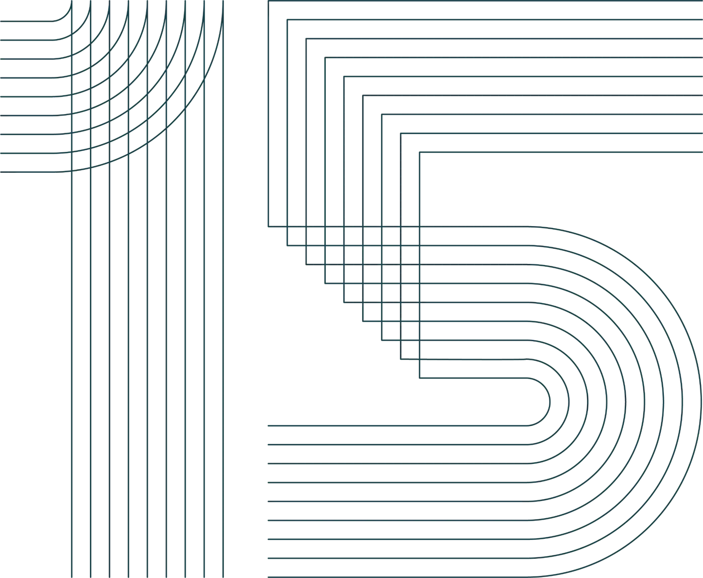Architectural pattern language derived from the London Marriott Kensington, forming a stylised 15